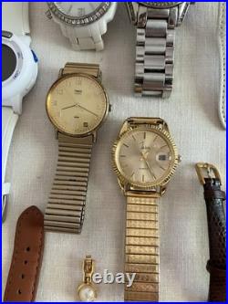 Vintage to Now Men's Women's Watch Lot Untested Parts or Repair