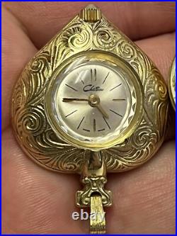Vintage watch lot for parts or repair mostly Swiss Made Croton Gruen Swistar