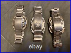 Vntage- Mens LED watches for parts or repair- 3 watches in this lot