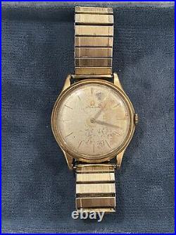Vtg 1959 Cal 511 Gold Plated Omega Watch, Plaque G20 Parts/ Repair
