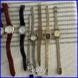 Vtg. 20 Watches Lot Parts/Repair Timex/Bulova/Mathey Tissot/Skagen/Lorus/Benrus