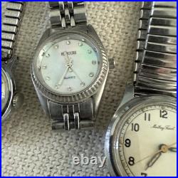 Vtg. 20 Watches Lot Parts/Repair Timex/Bulova/Mathey Tissot/Skagen/Lorus/Benrus