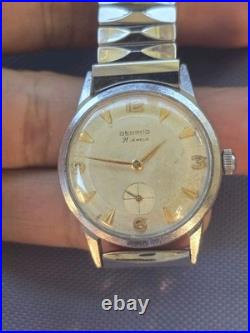 Vtg Benrus 21 Jewels Men's Watch Pre Owned Condition Parts Or Repair It Runs J4
