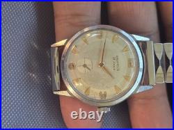 Vtg Benrus 21 Jewels Men's Watch Pre Owned Condition Parts Or Repair It Runs J4