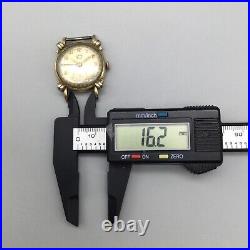 Vtg Benrus Calendar Watch Men 30mm 10K Rolled Gold Plated BROKEN PARTS REPAIR