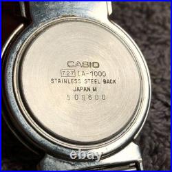 Vtg Casio Men IA-1000 Flip Top Quartz Watch Parts Or Repair Only