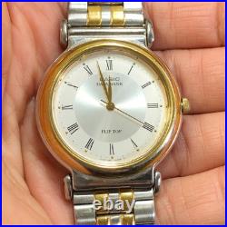 Vtg Casio Men IA-1000 Flip Top Quartz Watch Parts Or Repair Only