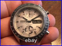 Vtg Citizen Speedy 67-9313 4-901207 Men Chronograph Watch As Is Parts Repair