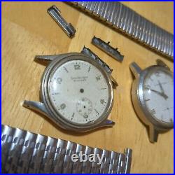 Vtg Girard Perregaux Sea Hawk Watch Men Swiss Broken For Parts or Repair 1950's