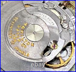 Vtg HAMILTON Automatic 689 17J Cal 63, For Parts or Repair, Balance looks Good