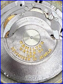 Vtg HAMILTON Automatic 689 17J Cal 63, For Parts or Repair, Balance looks Good