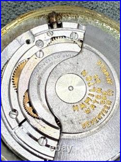 Vtg HAMILTON Automatic 689 17J Cal 63, For Parts or Repair, Balance looks Good