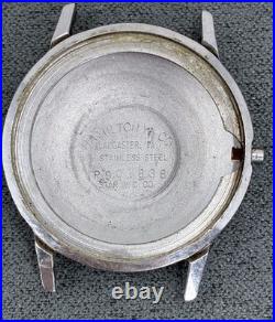 Vtg HAMILTON Automatic 689 17J Cal 63, For Parts or Repair, Balance looks Good