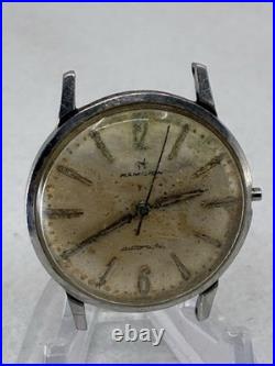 Vtg HAMILTON Automatic 689 17J Cal 63, For Parts or Repair, Balance looks Good