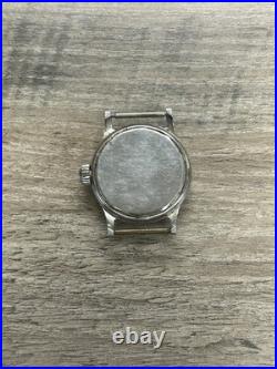 Vtg Jules Jurgensen Men's Military Watch 1940s Sub-Seconds Repair Parts/Untested