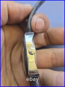 Vtg Lucerne Date Day Diver Watch With Black Bezel Non Working Parts Or Repair #H