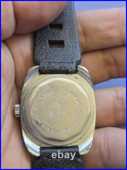 Vtg Lucerne Date Day Diver Watch With Black Bezel Non Working Parts Or Repair #H