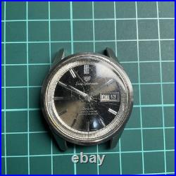 Vtg Seiko 5 Sportsmatic Deluxe 7606-7000 Auto For Parts Or Repair Watch Jg1-2