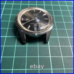 Vtg Seiko 5 Sportsmatic Deluxe 7606-7000 Auto For Parts Or Repair Watch Jg1-2