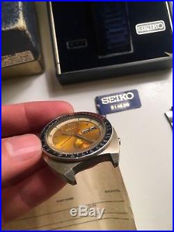 Vtg Seiko 6139-6005 Chronograph Watch 17 Jewels 6139B Movement for Parts/Repair