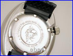 Vtg Seiko Automatic Pepsi Diver Diving Wristwatch 6309 7290 F1 Parts Or Repair