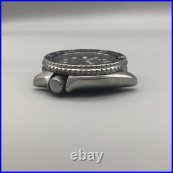 Vtg Seiko SQ Divers Watch Men 41mm Black Dial 7548-7000 BROKEN PARTS OR REPAIR