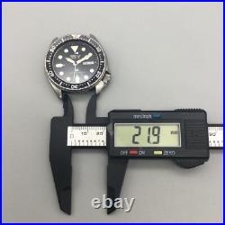 Vtg Seiko SQ Divers Watch Men 41mm Black Dial 7548-7000 BROKEN PARTS OR REPAIR