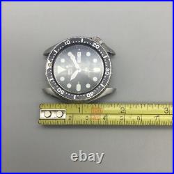 Vtg Seiko SQ Divers Watch Men 41mm Black Dial 7548-7000 BROKEN PARTS OR REPAIR