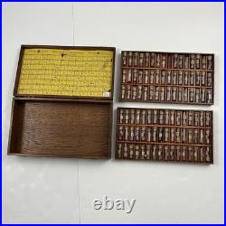 Vtg Swartchild & Co Box Case Watchmaker Repair Watch Assorted Parts Glass Vials