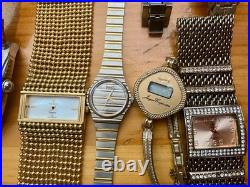 Vtg Untested 59 Watch Lot Parts Repair Elgin Timex Bulova Marcel Fossil 5+lbs