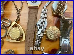 Vtg Untested 59 Watch Lot Parts Repair Elgin Timex Bulova Marcel Fossil 5+lbs