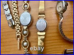 Vtg Untested 59 Watch Lot Parts Repair Elgin Timex Bulova Marcel Fossil 5+lbs