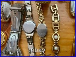 Vtg Untested 59 Watch Lot Parts Repair Elgin Timex Bulova Marcel Fossil 5+lbs