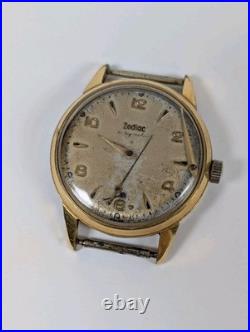 Vtg Zodiac Strong Automatique 17J Cal 1225 Swiss Bumper Men Watch REPAIR PARTS