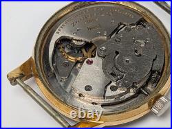Vtg Zodiac Strong Automatique 17J Cal 1225 Swiss Bumper Men Watch REPAIR PARTS