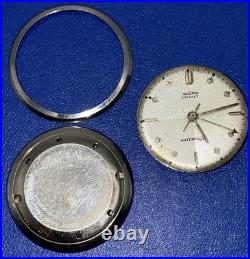 Vulcain Cricket 17J Swiss Alarm Watch Movement & Caseback Parts Repair