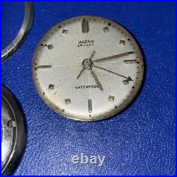 Vulcain Cricket 17J Swiss Alarm Watch Movement & Caseback Parts Repair