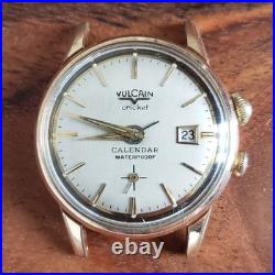 Vulcain Cricket Calendar Mechanical Vintage Alarm Watch, For Parts/Repair (Runs)