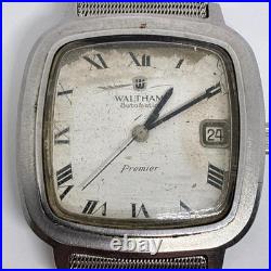 WALTHAM Premier Men's Automatic Watch FOR PARTS OR REPAIR
