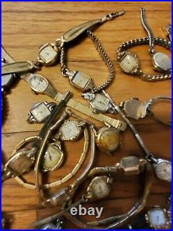 WATCH LOT FOR PARTS OR REPAIR, VINTAGE WATCH, Watch parts, Scrap Gold