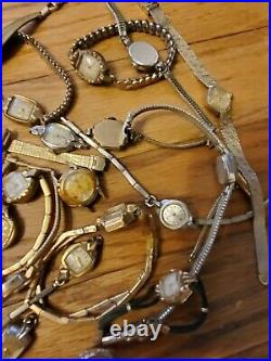 WATCH LOT FOR PARTS OR REPAIR, VINTAGE WATCH, Watch parts, Scrap Gold