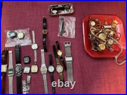 WATCH LOT Untested Men's & Women's Watches Parts, Repair, Restoration, Etc