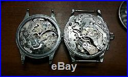 Watch Makers Repair Lot! (4) Vintage Chronographs! (1) Chrono Case, Venus Parts