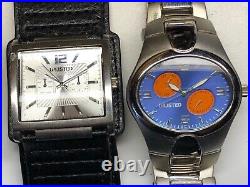 WATCHES KENNETH COLE UNLISTED preowned 7 ct lot men's -repair or parts