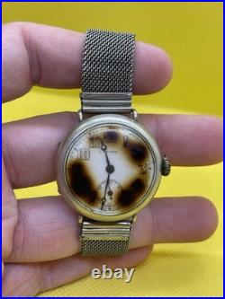 WW1 Antique Patria Trench Mechanical Wrist Watch Military Parts Repair