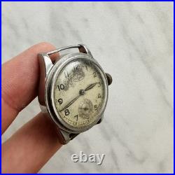 WWII FIDES GENEVE PARTS/REPAIR MILITARY Swiss Watch Vtg Mechanical OLD WW2 STEEL