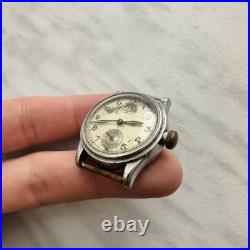 WWII FIDES GENEVE PARTS/REPAIR MILITARY Swiss Watch Vtg Mechanical OLD WW2 STEEL