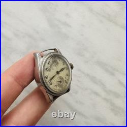 WWII FIDES GENEVE PARTS/REPAIR MILITARY Swiss Watch Vtg Mechanical OLD WW2 STEEL