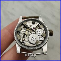WWII FIDES GENEVE PARTS/REPAIR MILITARY Swiss Watch Vtg Mechanical OLD WW2 STEEL