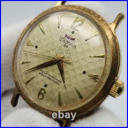Waltham 65 Men's Vintage Gold Tone Automatic Watch FOR PARTS / REPAIR